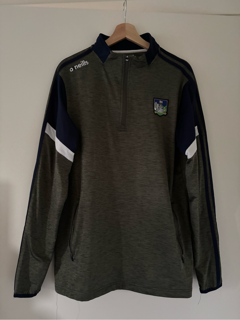 O'Neill Olive Green & Navy Half-Zip Performance Jacket